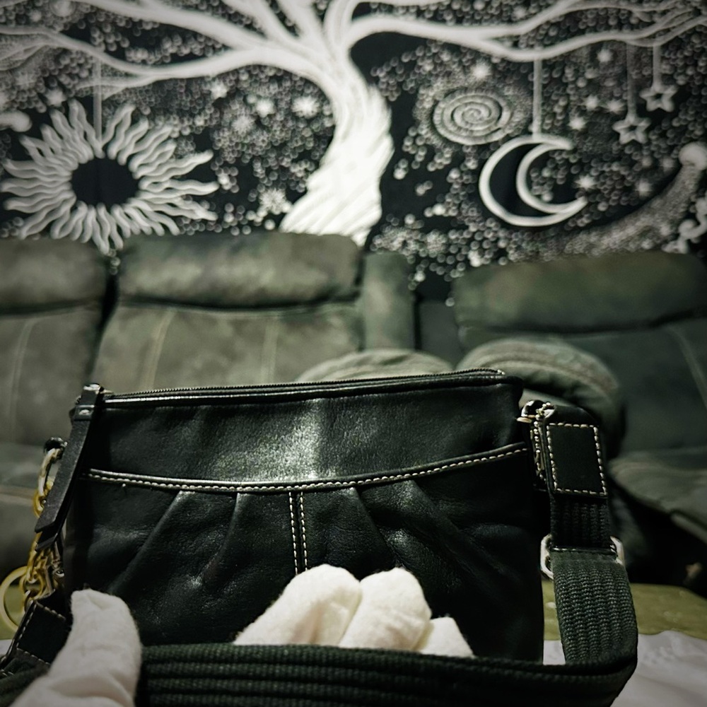 Vintage Coach soho shoulder bag Black soft Leather Crossbody Bag - Picture 16 of 17